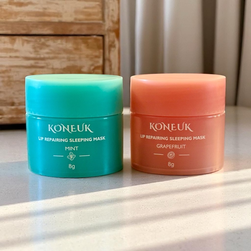 💎 x2 Koneuk Lip Repairing Sleeping Mask Mint & Grapefruit New